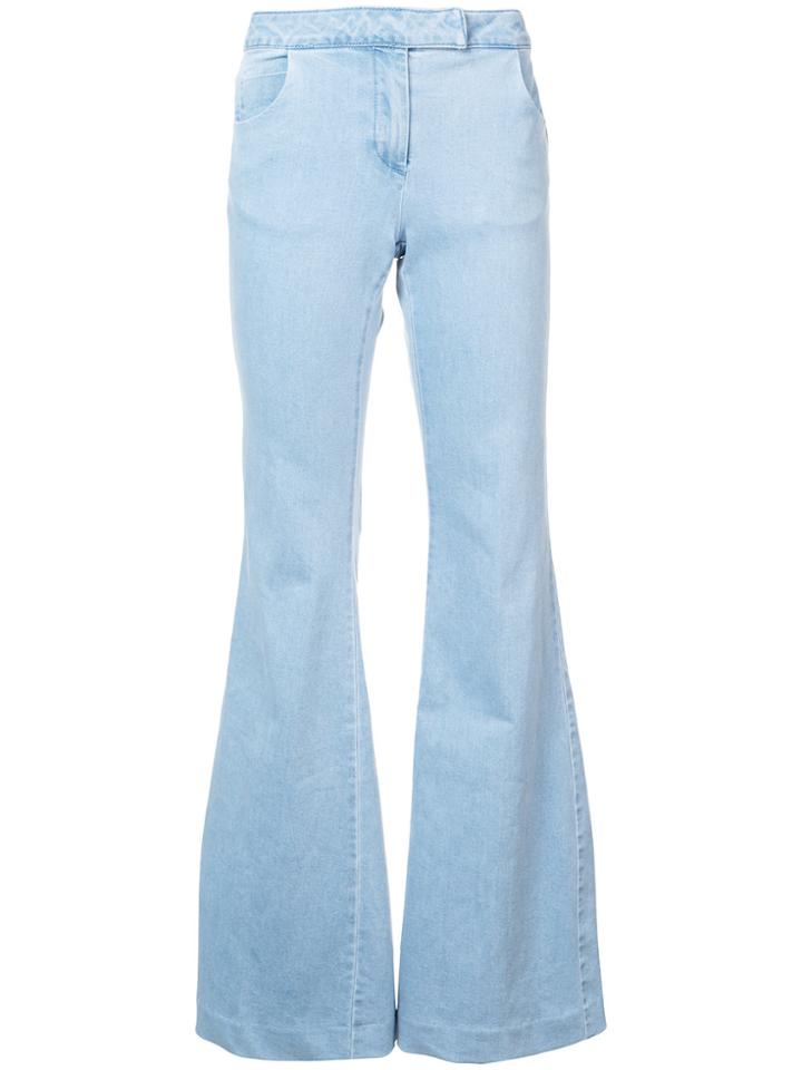 Rachel Zoe Flared Cuff Trousers - Blue