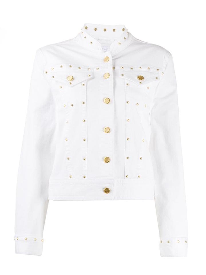 Escada Sport Fitted Stud-embellished Jacket - White