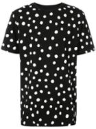 Stampd - Dots Print T-shirt - Women - Cotton - Xl, Black, Cotton