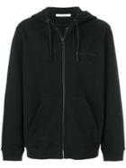 Givenchy Star Embroidered Zip Hoodie - Black