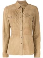 Desa 1972 Leather Shirt Jacket - Brown