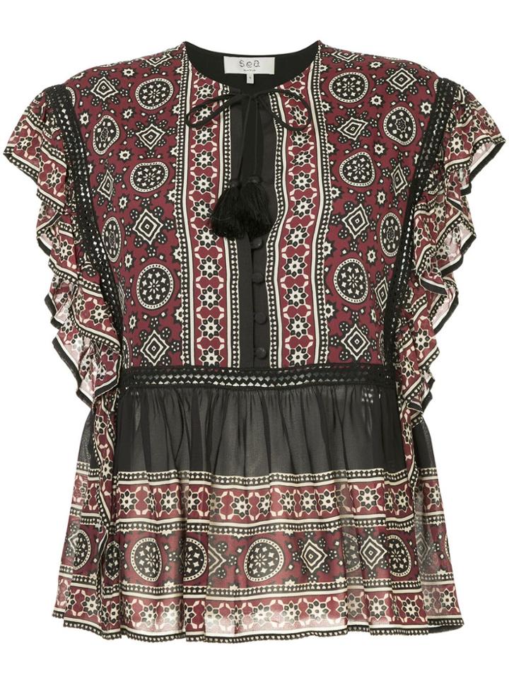 Sea Ezri Printed Top - Multicolour