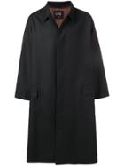 Cini Loose Fit Single Breasted Coat - Black