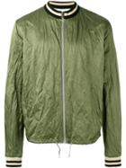 Vivienne Westwood Anglomania - Rear Logo Bomber Jacket - Men - Cotton/polyamide/metal - L, Green, Cotton/polyamide/metal