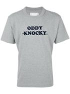Sacai Oddy Knocky T-shirt, Men's, Size: 2, Grey, Cotton
