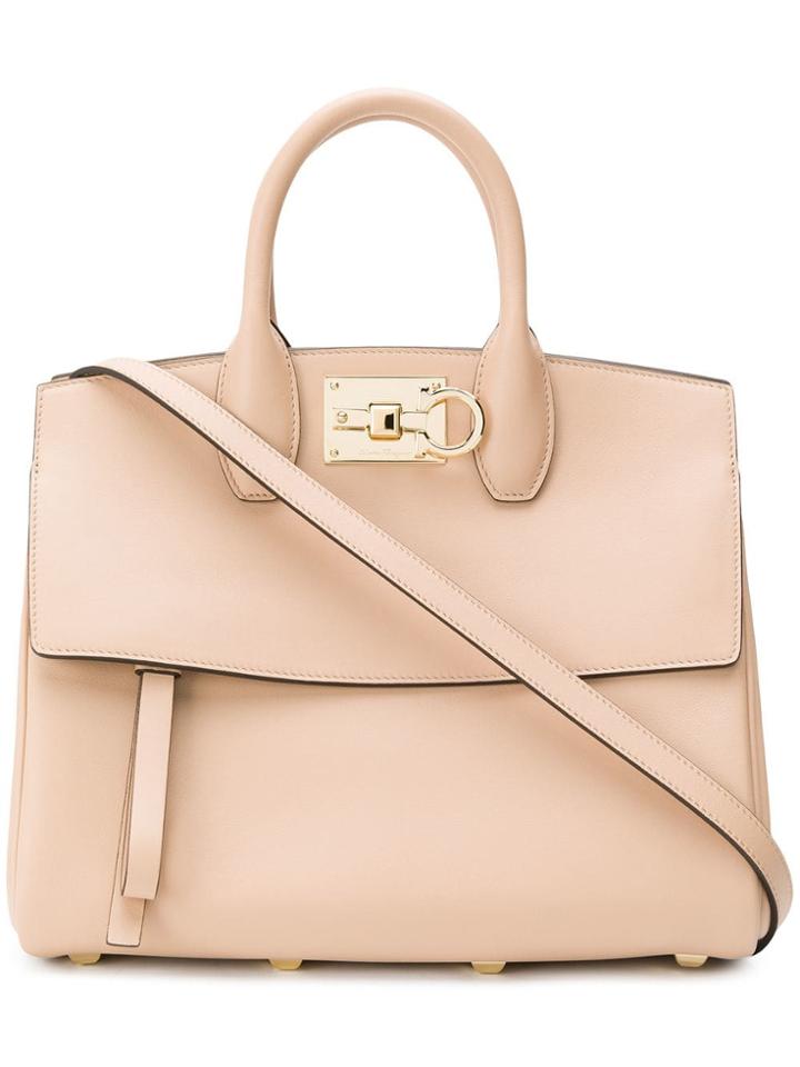 Salvatore Ferragamo The Studio Tote - Neutrals
