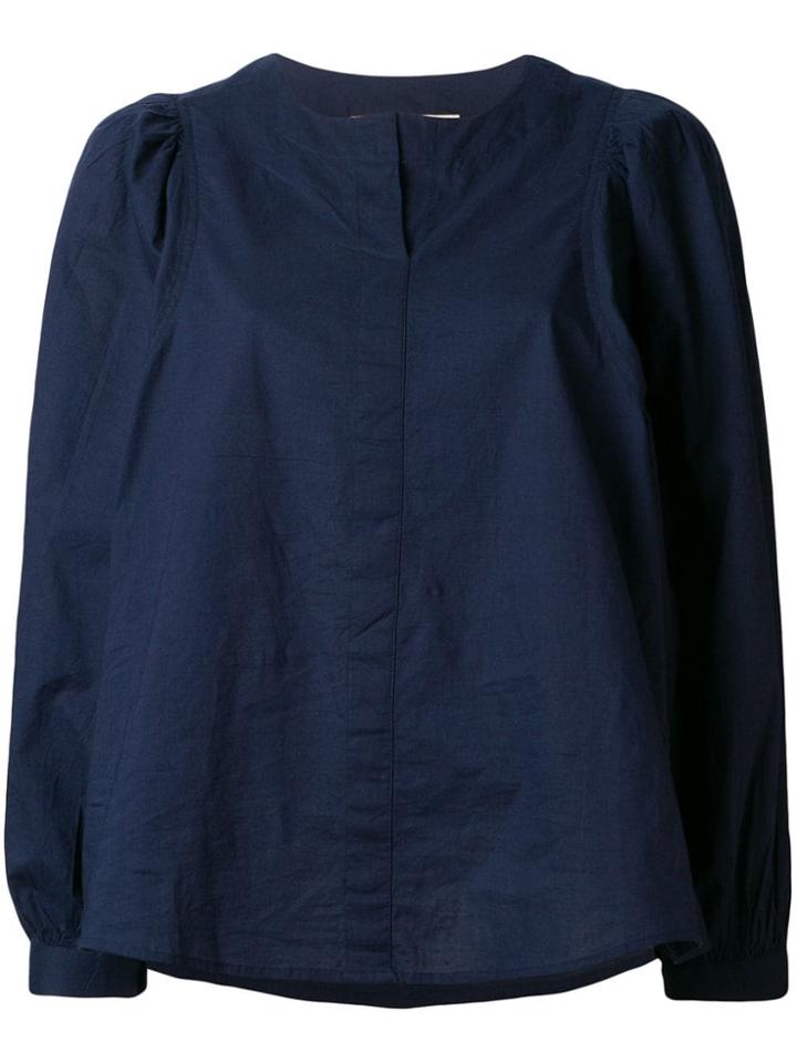 Vanessa Bruno Puff Sleeve Blouse - Blue