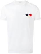 Moncler Logo Plaque T-shirt, Men's, Size: Large, White, Cotton