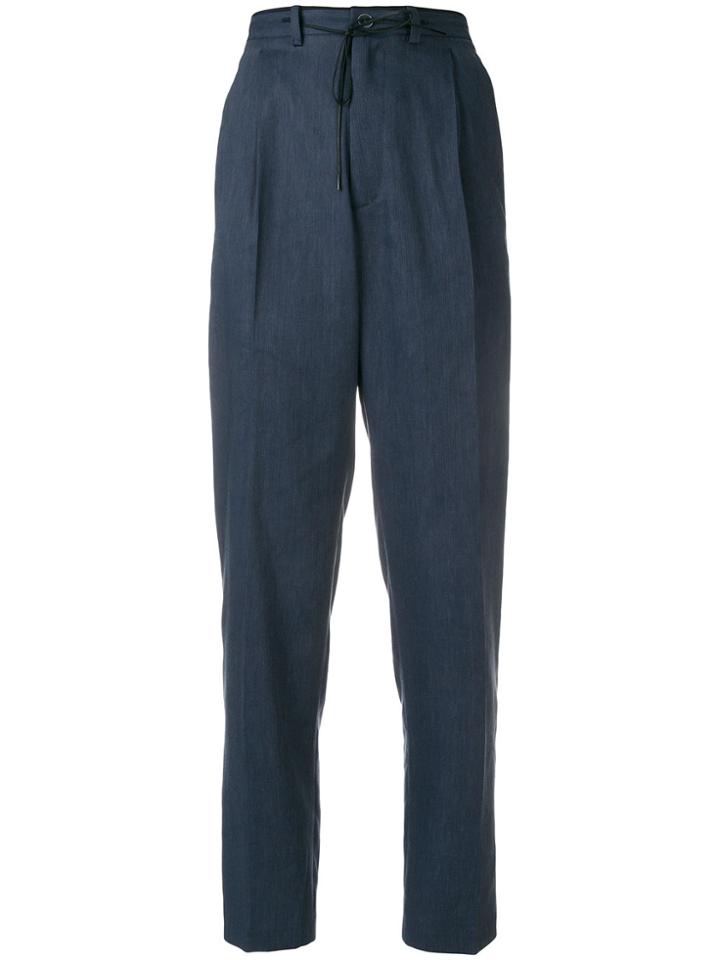 Pas De Calais Cropped Trousers - Blue