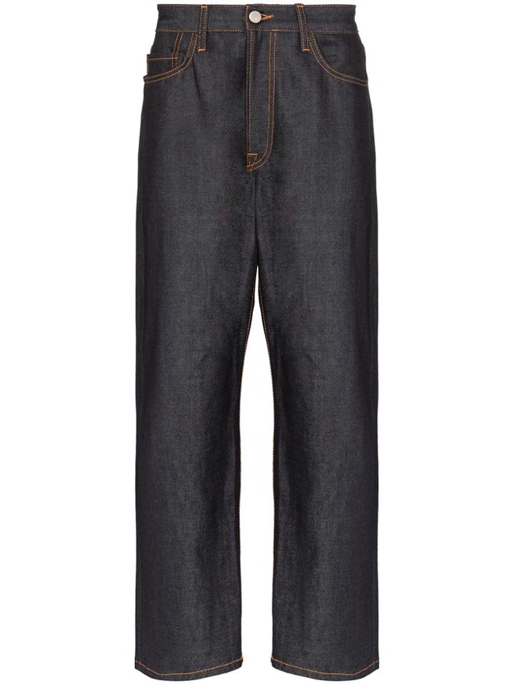 Sunnei Classic Loose Fit Denim Jeans - Blue