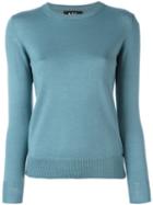 A.p.c. Crew Neck Sweater, Women's, Size: Xs, Blue, Silk/merino