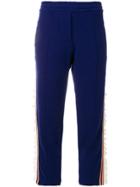 Laneus Frill Trim Track Pants - Blue