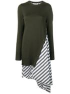 Monse Layered Striped Knit Dress - Green