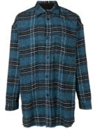 Diesel Tape Detail Checked Shirt - Blue