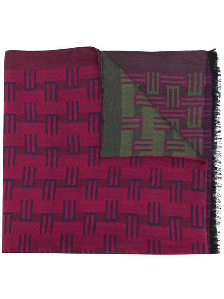 Etro Long Printed Scarf - Red