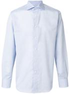 Canali Curved Hem Shirt - Blue