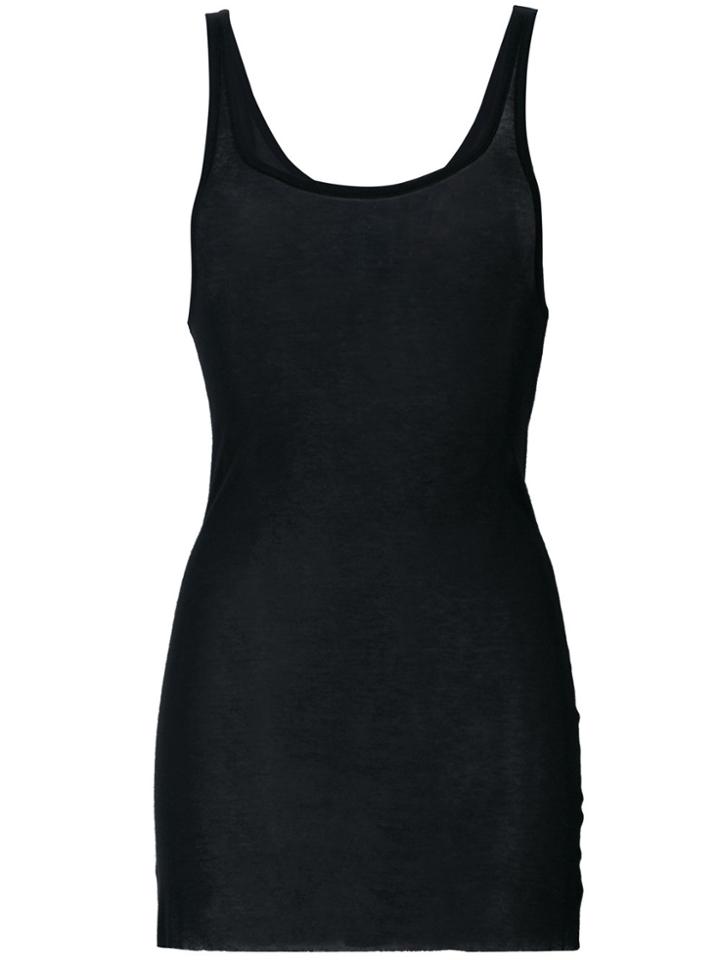 Ann Demeulemeester Stretch Fit Tank Top - Black
