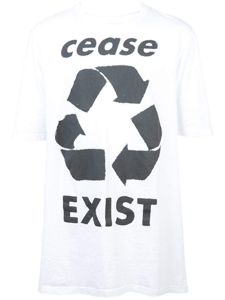 Faith Connexion 'cease Exist' Printed T-shirt - White