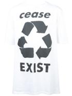 Faith Connexion 'cease Exist' Printed T-shirt - White