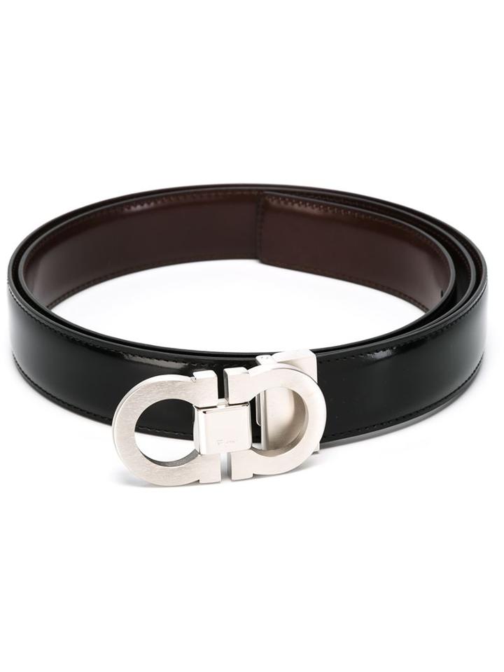 Salvatore Ferragamo - Gancini Buckle Belt - Men - Calf Leather - 105, Black, Calf Leather
