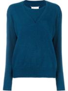Maison Margiela Layered Effect Sweater, Women's, Size: Small, Blue, Cashmere