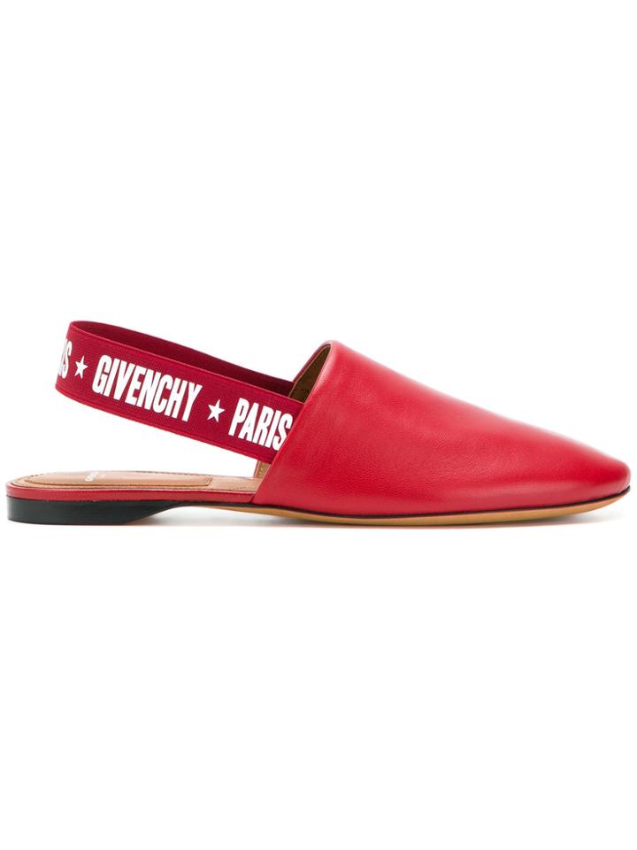 Givenchy Sling-back Mules - Red