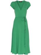 Reformation Becca Wrap Midi Dress - Green