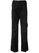 Helmut Lang Pre-owned 2000's Zipped Slim Trousers - Black