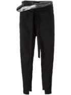 Ann Demeulemeester Loose Waist Tapered Trousers, Women's, Size: 40, Black, Wool
