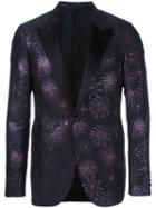 Lanvin Firework Jacquard Tuxedo Blazer, Size: 48, Black, Silk/cotton/polyamide/cupro