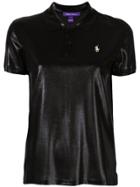 Ralph Lauren Collection High Shine Polo Shirt - Black