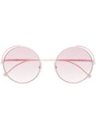Fendi Eyewear Fendirama Round Sunglasses - Pink