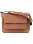 Marni - Trunk Shoulder Bag - Women - Calf Leather - One Size, Women's, Brown, Calf Leather
