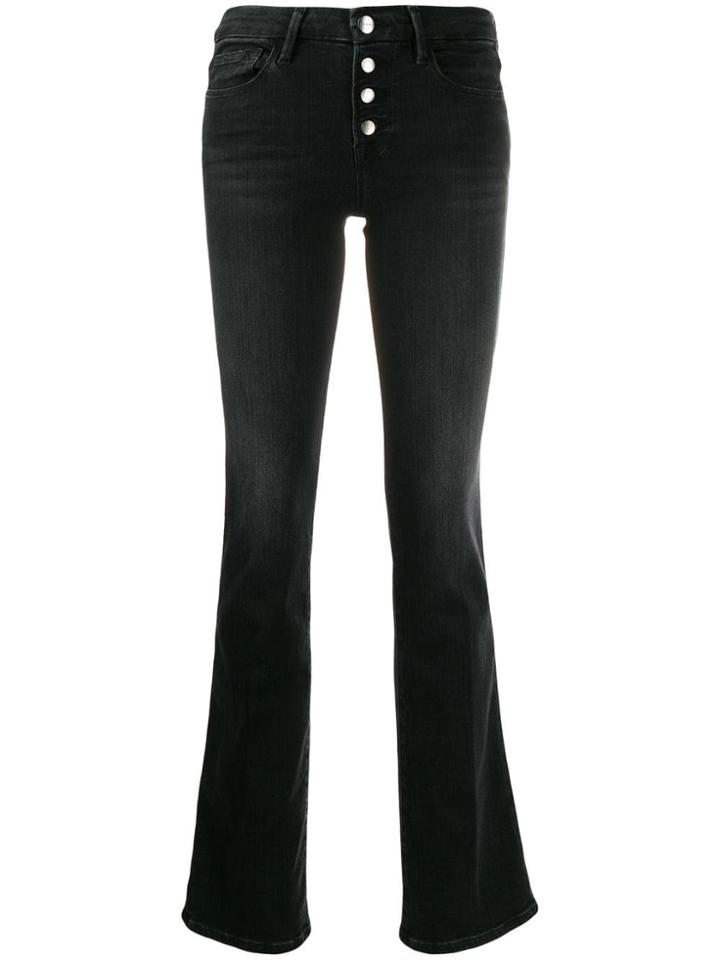 Frame Lemini Exposed Charlie Bootcut Jeans - Grey