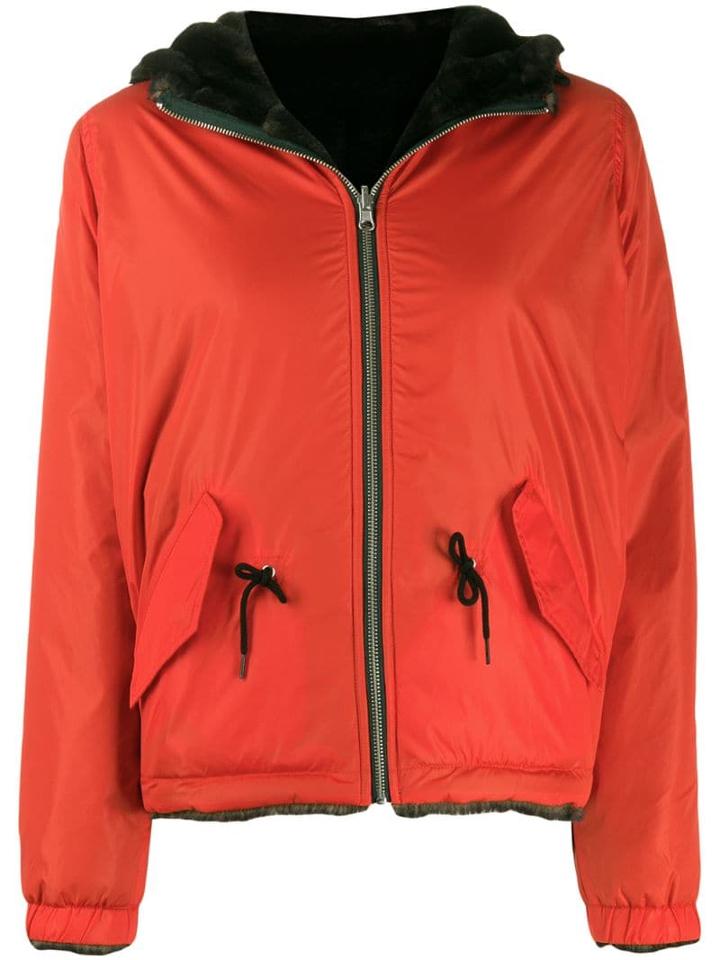 Bellerose Faux Fur Lined Jacket - Orange