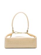 Rejina Pyo Neutral Olivia Crocodile Embossed Leather Box Bag -