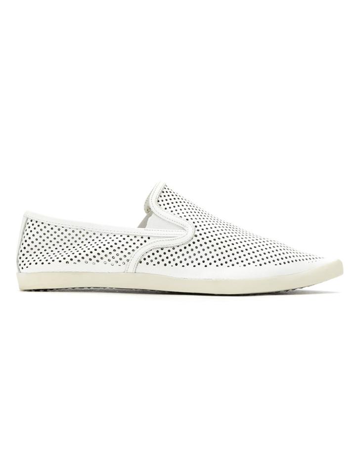 Osklen Pointed Toe Slip-on Sneakers - White