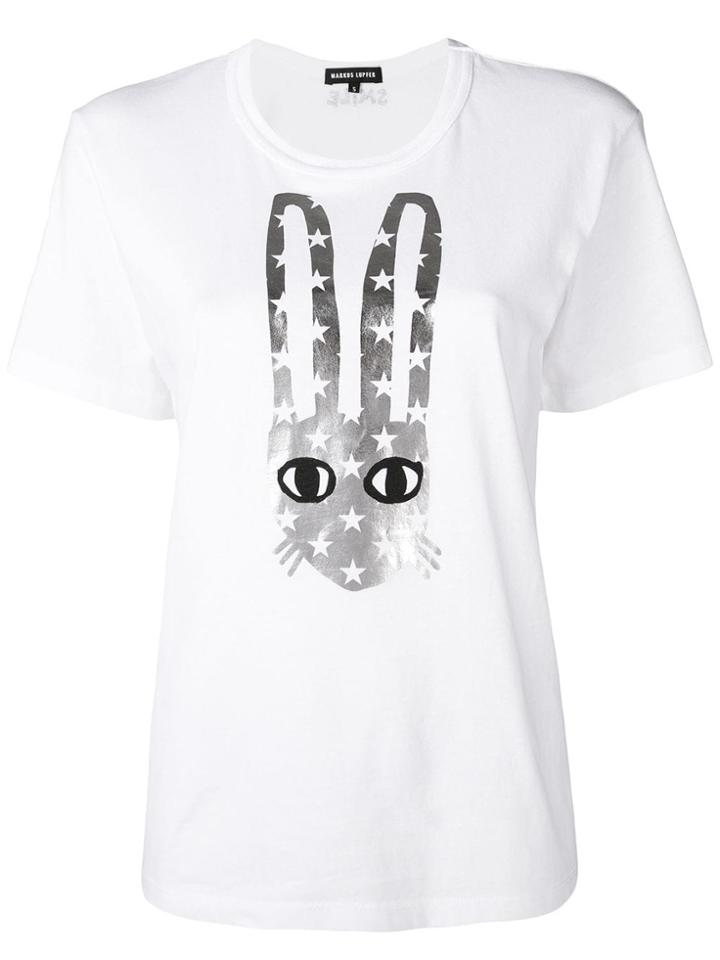 Markus Lupfer Bunny Print T-shirt - White