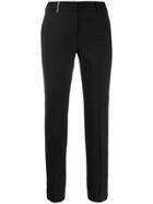 Peserico Cropped Straight Leg Trousers - Black