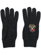 Dolce & Gabbana Heraldic Sicilia Gloves - Grey