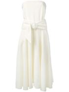 Lacoste - French Terry Strapless Dress - Women - Cotton/polyamide - 34, Nude/neutrals, Cotton/polyamide