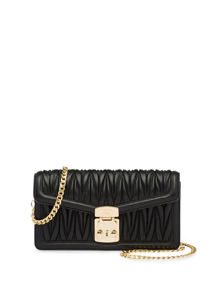 Miu Miu Matelassé Lock Mini-bag - Black
