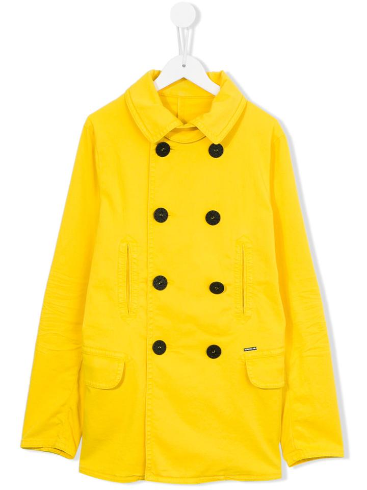 Dsquared2 Kids Classic Peacoat, Girl's, Size: 14 Yrs, Yellow/orange