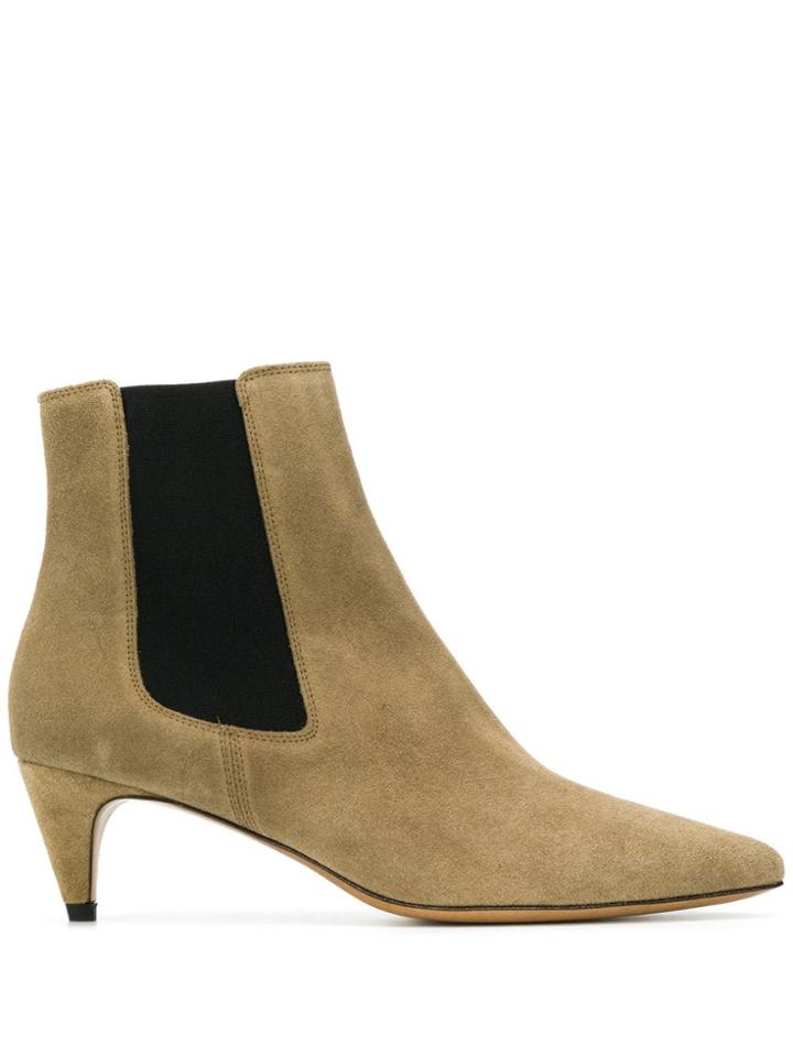 Isabel Marant Pointed Ankle Boots - Neutrals