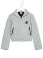 Karl Lagerfeld Kids Zipped Jacket, Girl's, Size: 12 Yrs, Grey