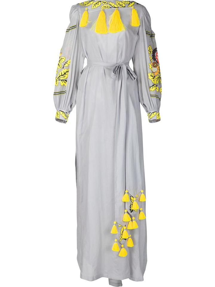 Yuliya Magdych 'eden Tree Remix' Dress, Women's, Size: 3, Grey, Linen/flax