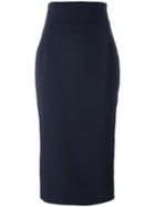 Erika Cavallini Midi Skirt, Women's, Size: 46, Blue, Polyester/spandex/elastane/virgin Wool