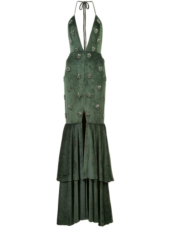 Patbo Crystal-embellished Gown - Green