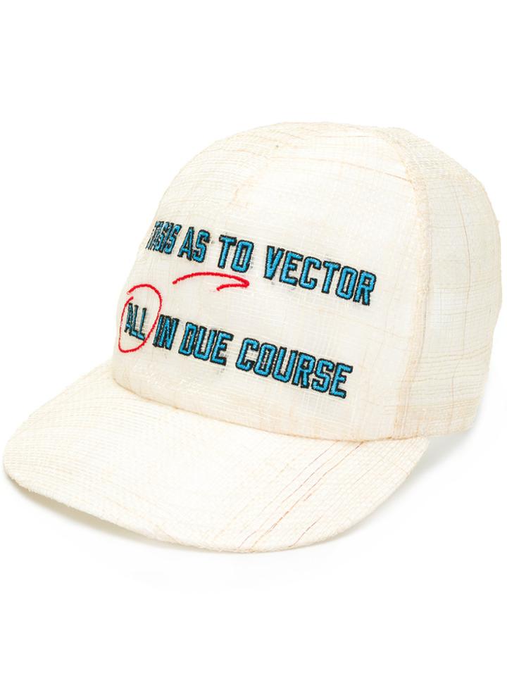 Sacai All In Due Course Baseball Cap - Nude & Neutrals