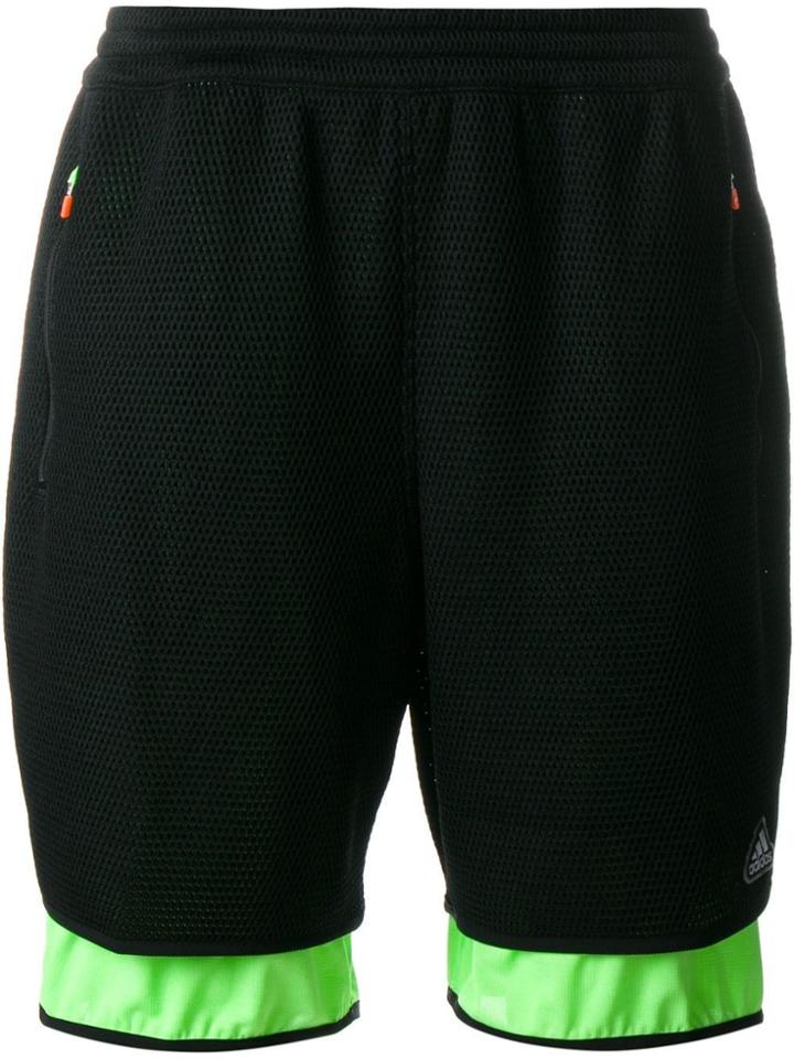 Adidas Kolor X Adidas Mesh Layered Shorts - Black